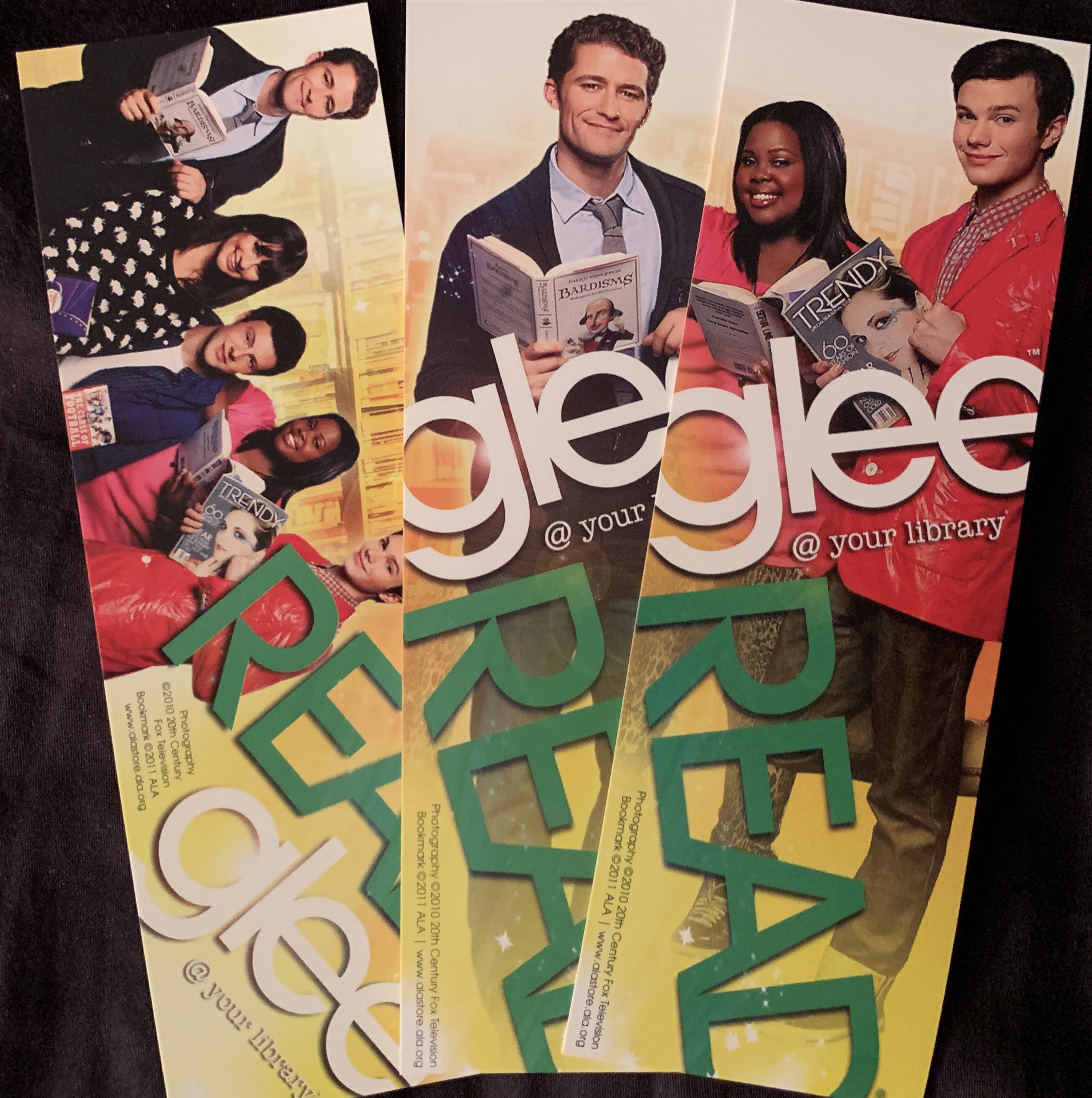 Official Merchandise: Glee Bookmarks