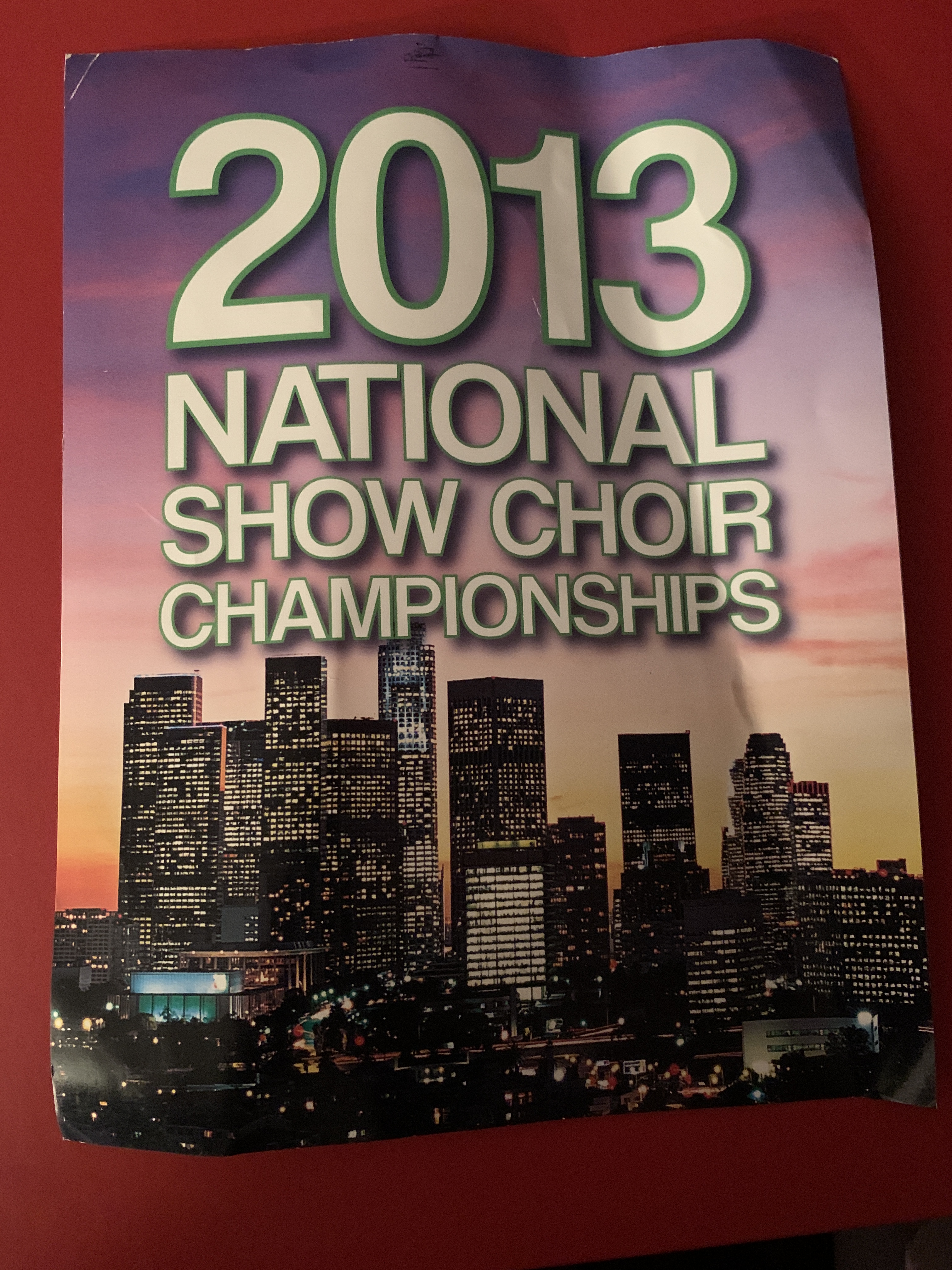 Season 5: 2013 poster for the National Showchoir Championship.
