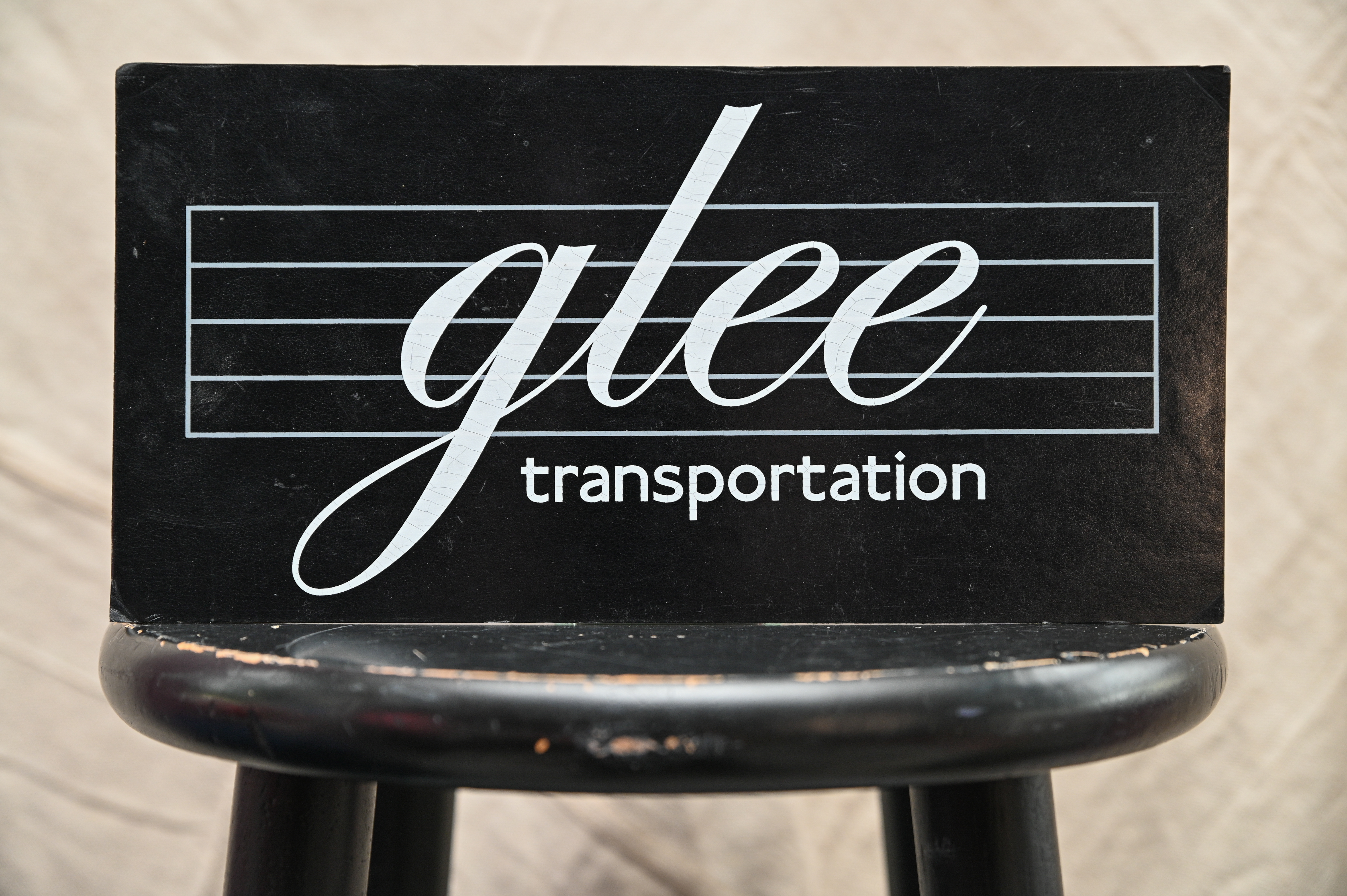 Glee Transportation Vehicle Sign.